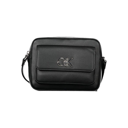 Black Polyethylene Women Handbag-Calvin Klein-LabelTerrace.com