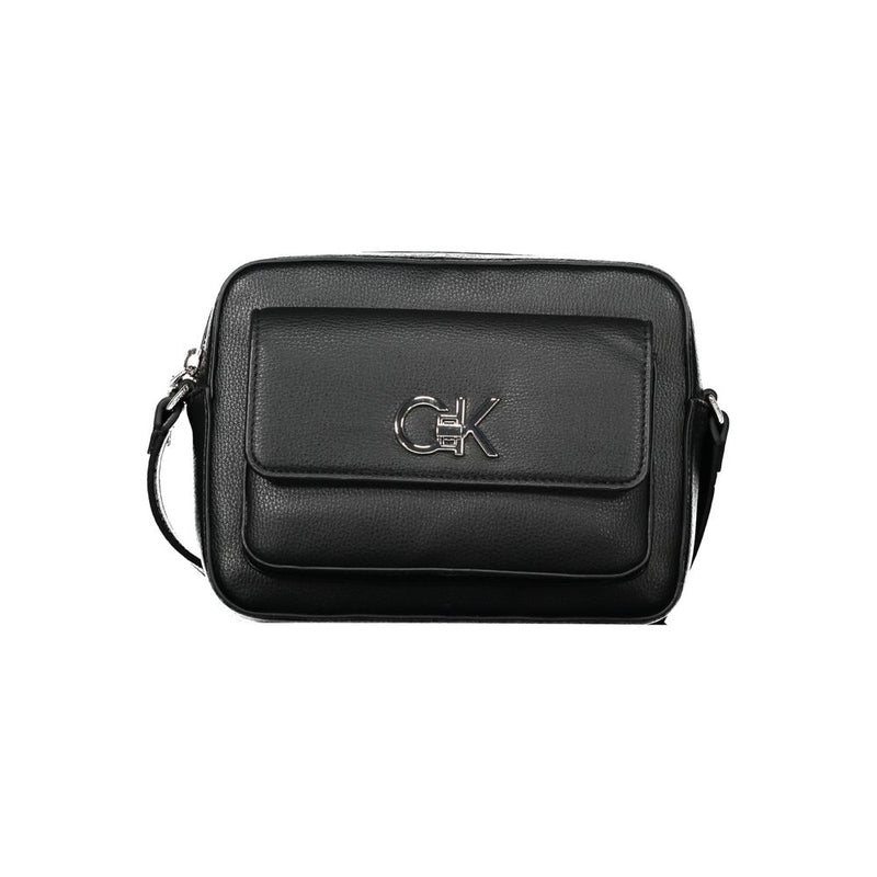 Black Polyethylene Women Handbag-Calvin Klein-LabelTerrace.com