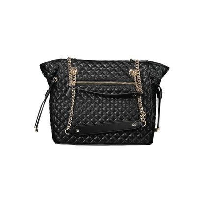 Black Polyethylene Women Handbag-Guess Jeans-LabelTerrace.com