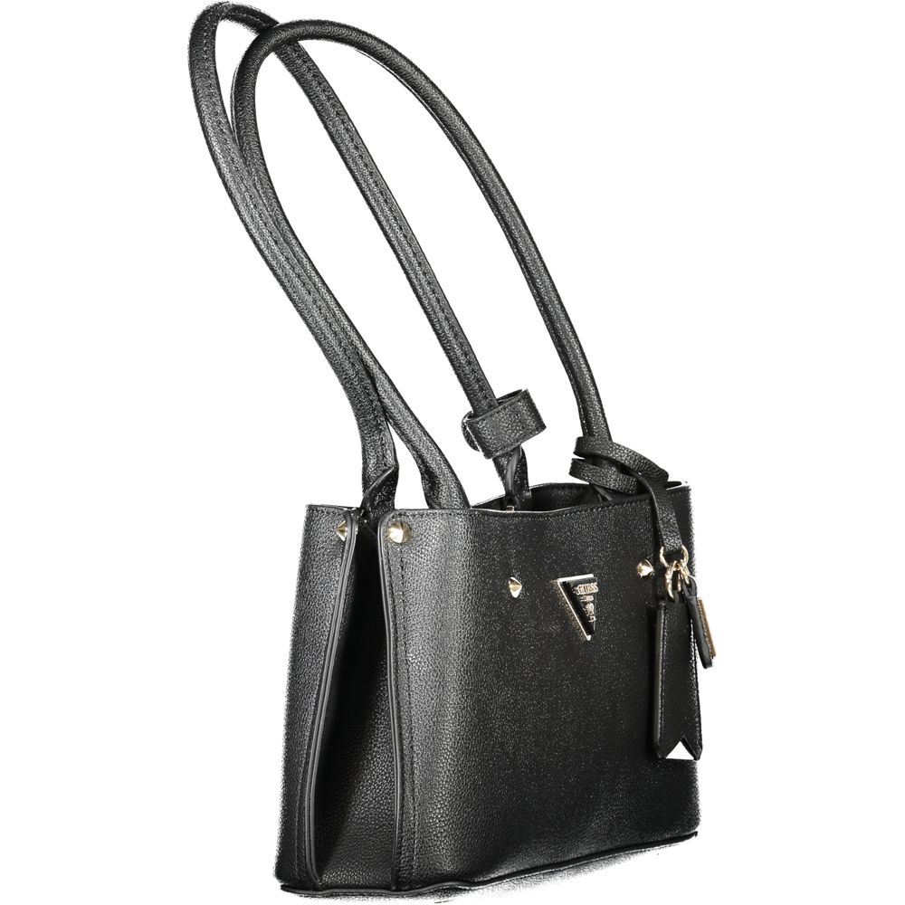Black Polyethylene Women Handbag-Guess Jeans-LabelTerrace.com