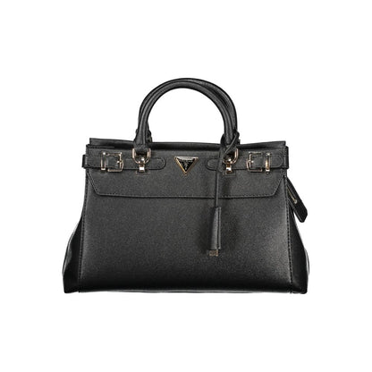Black Polyethylene Women Handbag-Guess Jeans-LabelTerrace.com