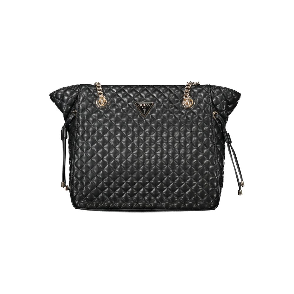 Black Polyethylene Women Handbag-Guess Jeans-LabelTerrace.com