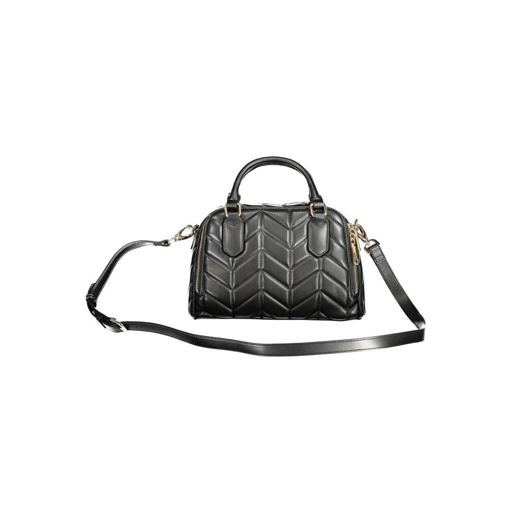 Black Polyethylene Women Handbag