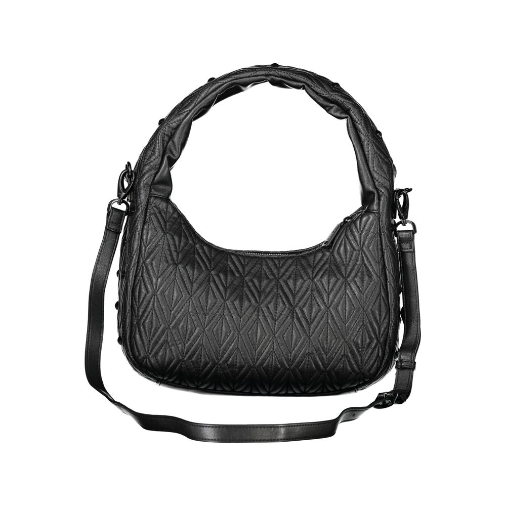 Black Polyethylene Women Handbag-Mario Valentino-LabelTerrace.com