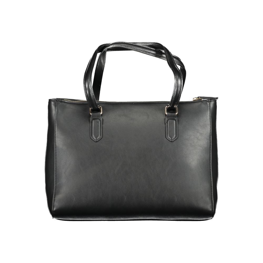 Black Polyethylene Women Handbag-Mario Valentino-LabelTerrace.com