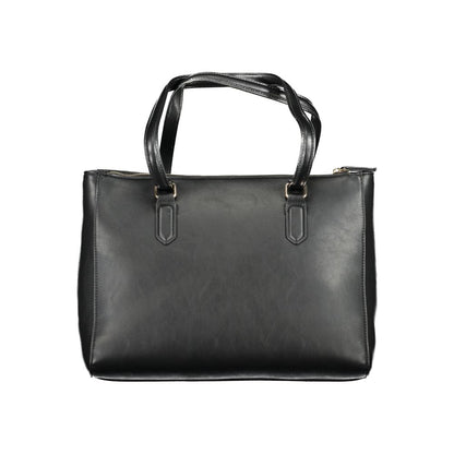 Black Polyethylene Women Handbag-Mario Valentino-LabelTerrace.com