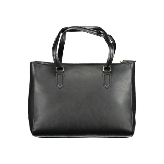 Black Polyethylene Women Handbag-Mario Valentino-LabelTerrace.com