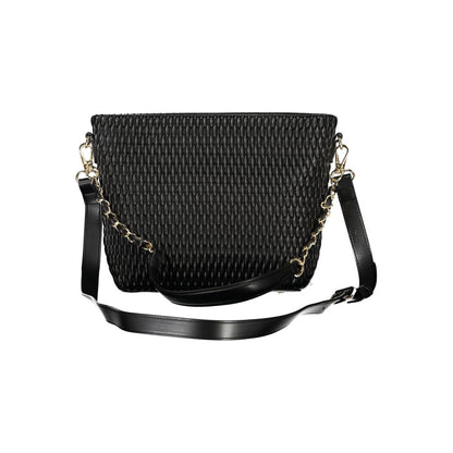 Black Polyethylene Women Handbag-Mario Valentino-LabelTerrace.com