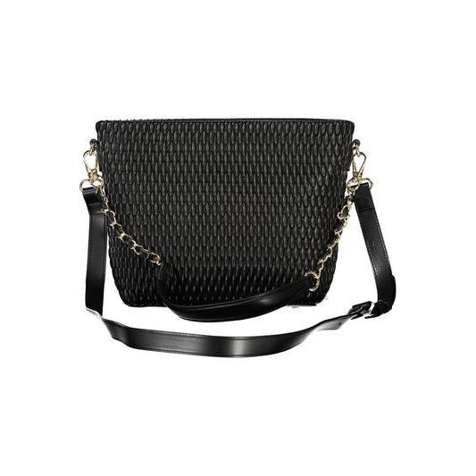 Black Polyethylene Women Handbag-Mario Valentino-LabelTerrace.com