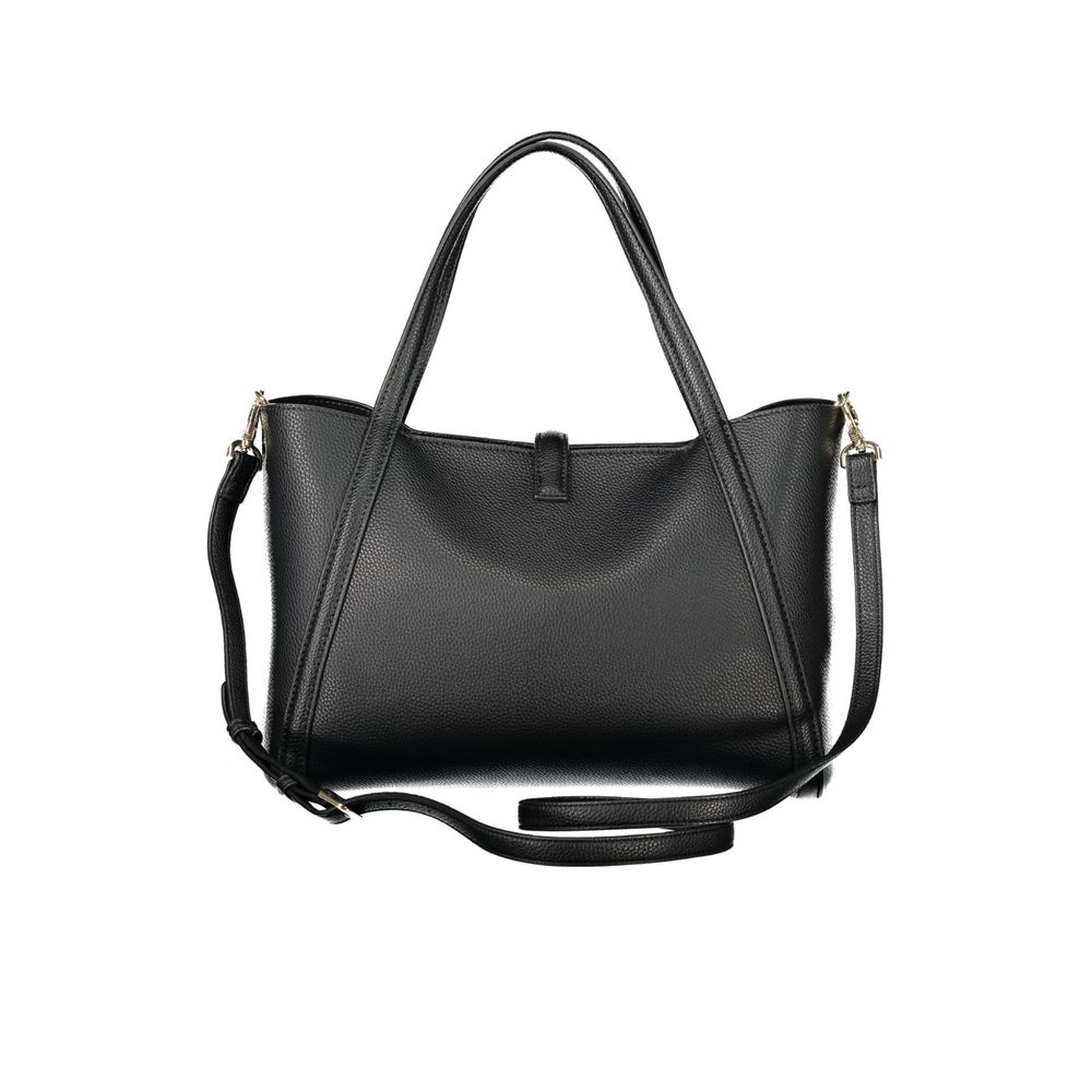 Black Polyethylene Women Handbag-Mario Valentino-LabelTerrace.com