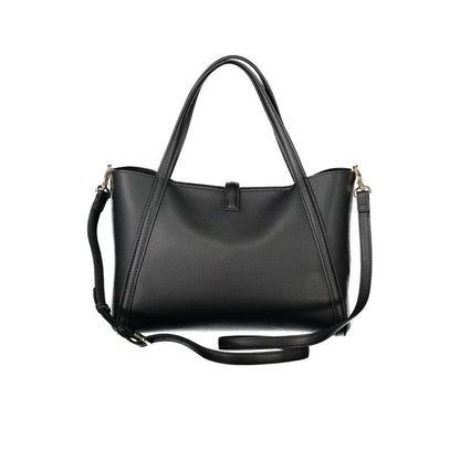 Black Polyethylene Women Handbag-Mario Valentino-LabelTerrace.com