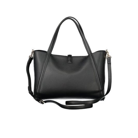 Black Polyethylene Women Handbag-Mario Valentino-LabelTerrace.com