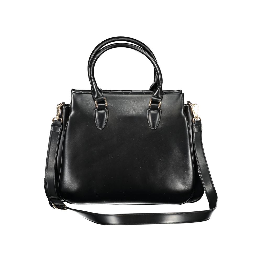 Black Polyethylene Women Handbag-Mario Valentino-LabelTerrace.com