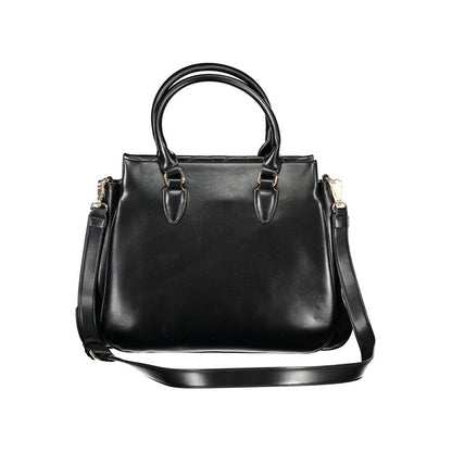 Black Polyethylene Women Handbag-Mario Valentino-LabelTerrace.com