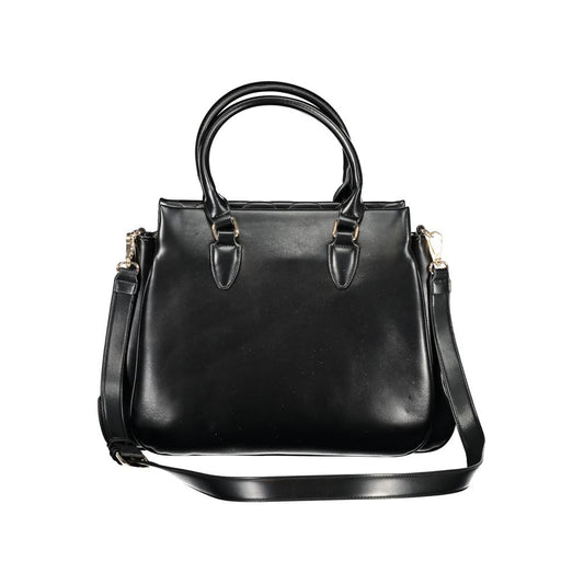 Black Polyethylene Women Handbag-Mario Valentino-LabelTerrace.com