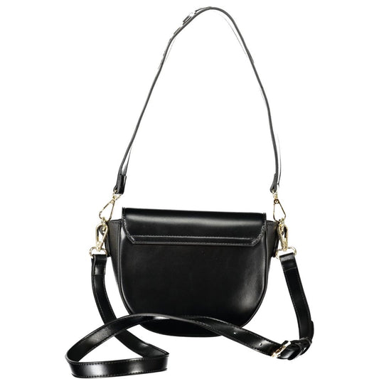 Black Polyethylene Women Handbag
