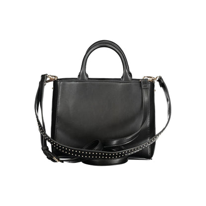 Black Polyethylene Women Handbag-Mario Valentino-LabelTerrace.com