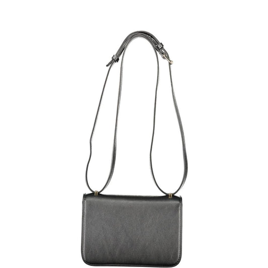 Black Polyethylene Women Handbag