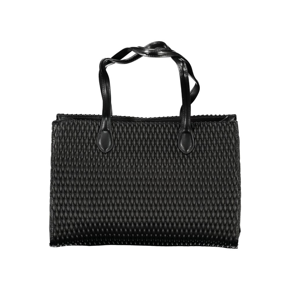 Black Polyethylene Women Handbag-Mario Valentino-LabelTerrace.com