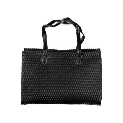 Black Polyethylene Women Handbag-Mario Valentino-LabelTerrace.com