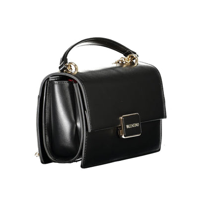 Black Polyethylene Women Handbag-Mario Valentino-LabelTerrace.com
