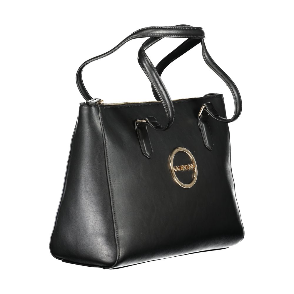 Black Polyethylene Women Handbag-Mario Valentino-LabelTerrace.com