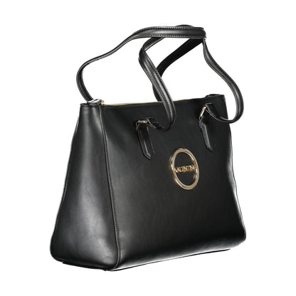 Black Polyethylene Women Handbag-Mario Valentino-LabelTerrace.com