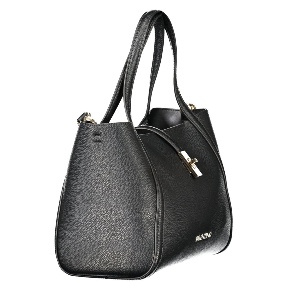 Black Polyethylene Women Handbag-Mario Valentino-LabelTerrace.com