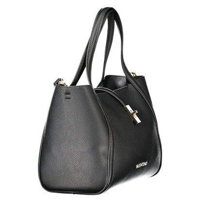 Black Polyethylene Women Handbag-Mario Valentino-LabelTerrace.com