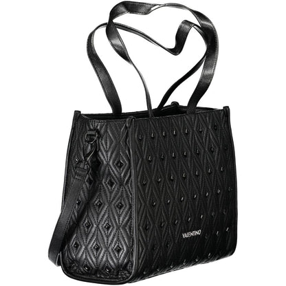 Black Polyethylene Women Handbag-Mario Valentino-LabelTerrace.com