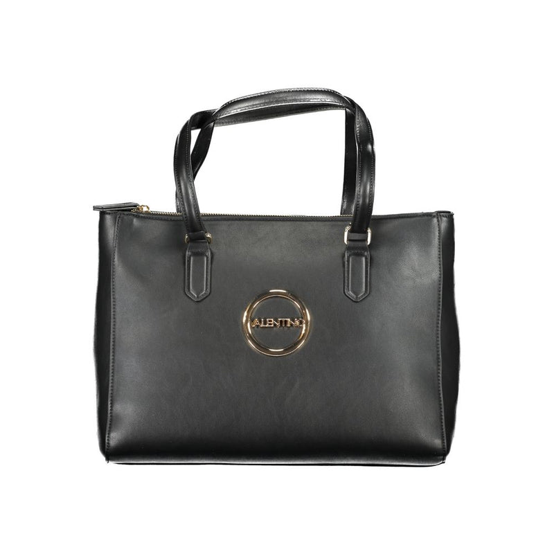 Black Polyethylene Women Handbag-Mario Valentino-LabelTerrace.com