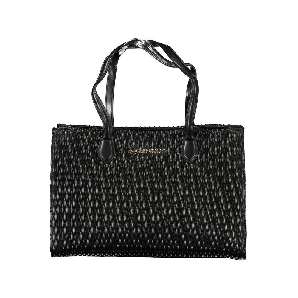 Black Polyethylene Women Handbag-Mario Valentino-LabelTerrace.com