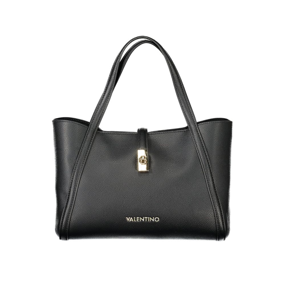 Black Polyethylene Women Handbag-Mario Valentino-LabelTerrace.com