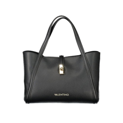 Black Polyethylene Women Handbag-Mario Valentino-LabelTerrace.com