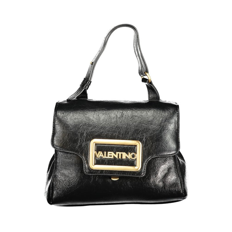 Black Polyethylene Women Handbag