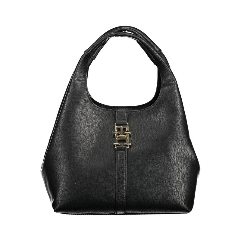 Black Polyethylene Women Handbag-Tommy Hilfiger-LabelTerrace.com