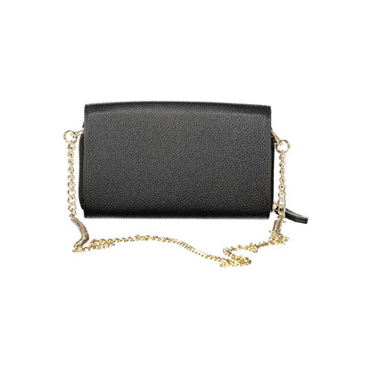 Black Polyethylene Women Wallet Convertible Shoulder Bag
