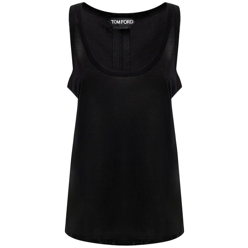 Black Silk Tank Top-Tom Ford-LabelTerrace.com