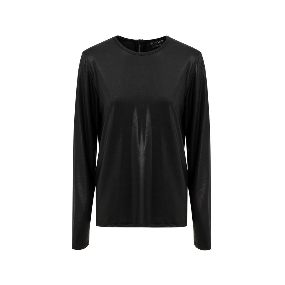 Black Viscose Long Sleeve-Tom Ford-LabelTerrace.com