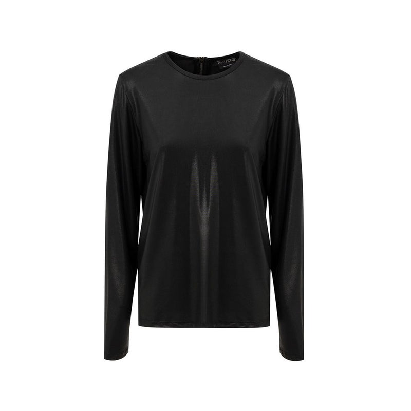 Black Viscose Long Sleeve-Tom Ford-LabelTerrace.com