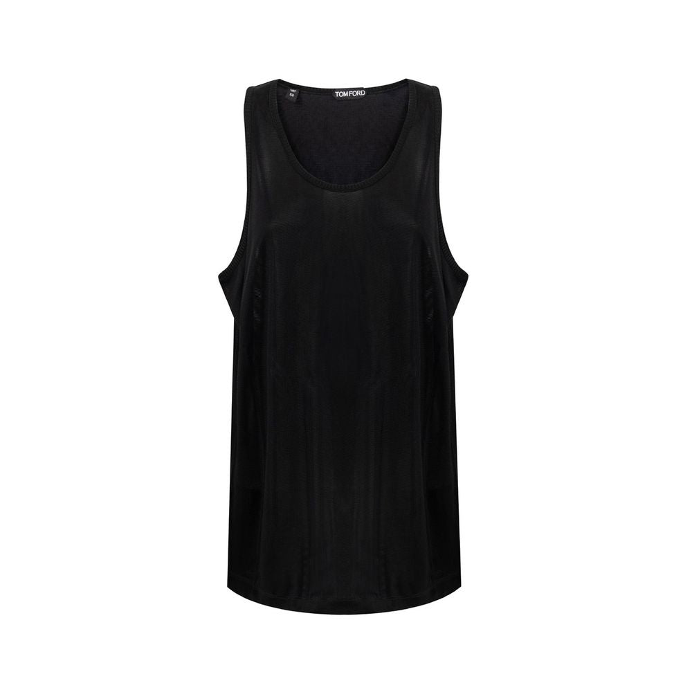 Black Viscose Tank Top-Tom Ford-LabelTerrace.com