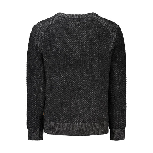 Black Wool Men Sweater-Hugo Boss-LabelTerrace.com