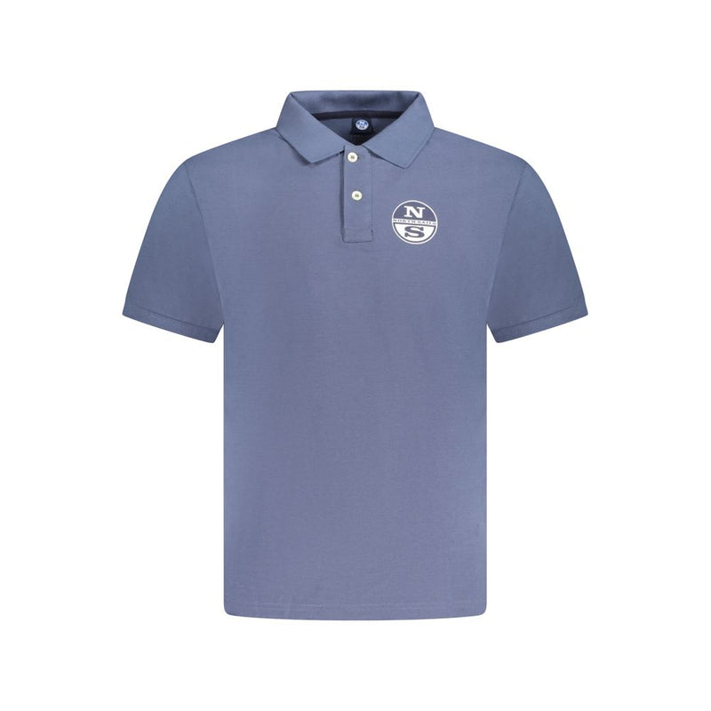 Blue Cotton Men Polo Shirt-North Sails-LabelTerrace.com
