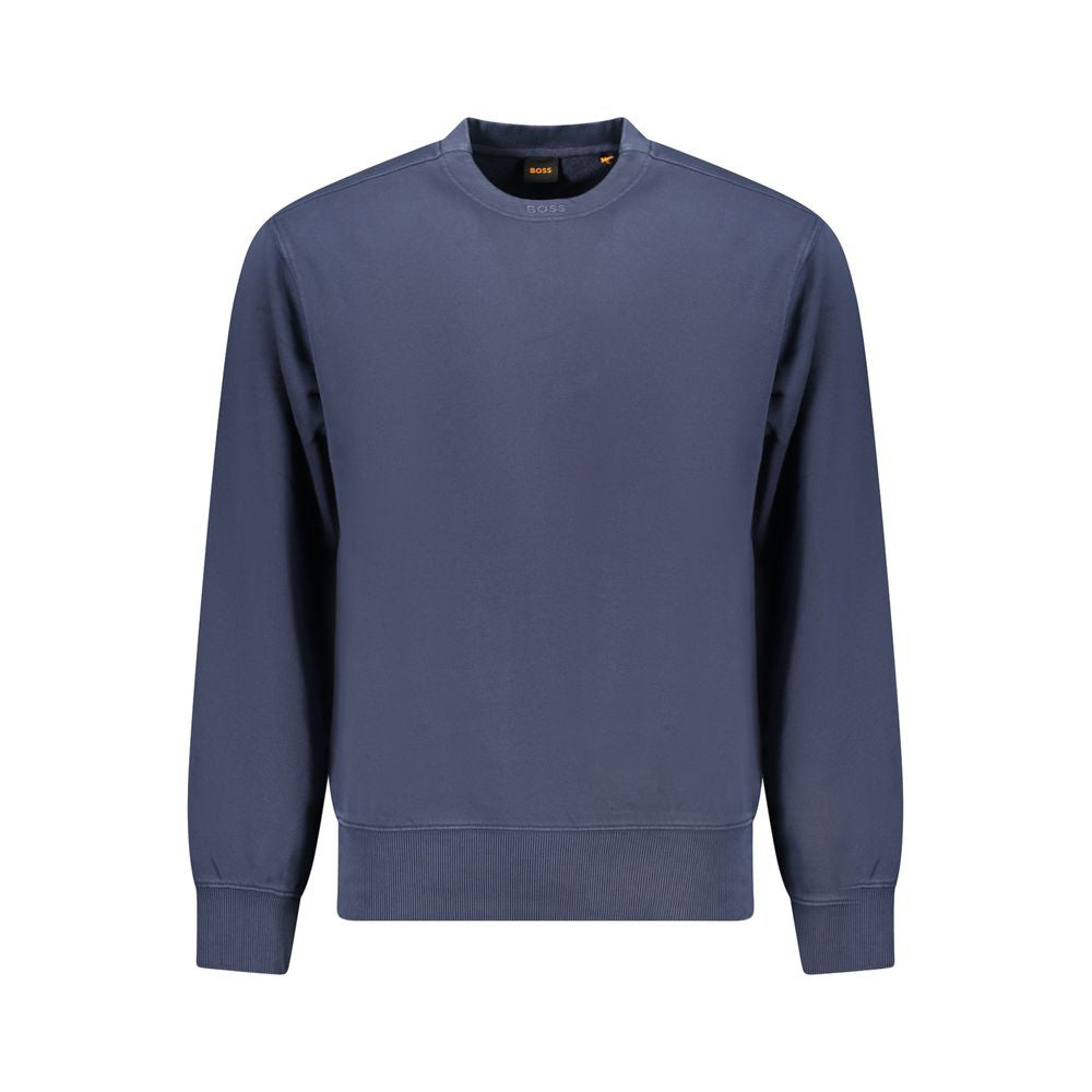 Blue Cotton Men Sweater-Hugo Boss-LabelTerrace.com