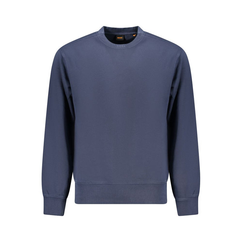 Blue Cotton Men Sweater-Hugo Boss-LabelTerrace.com