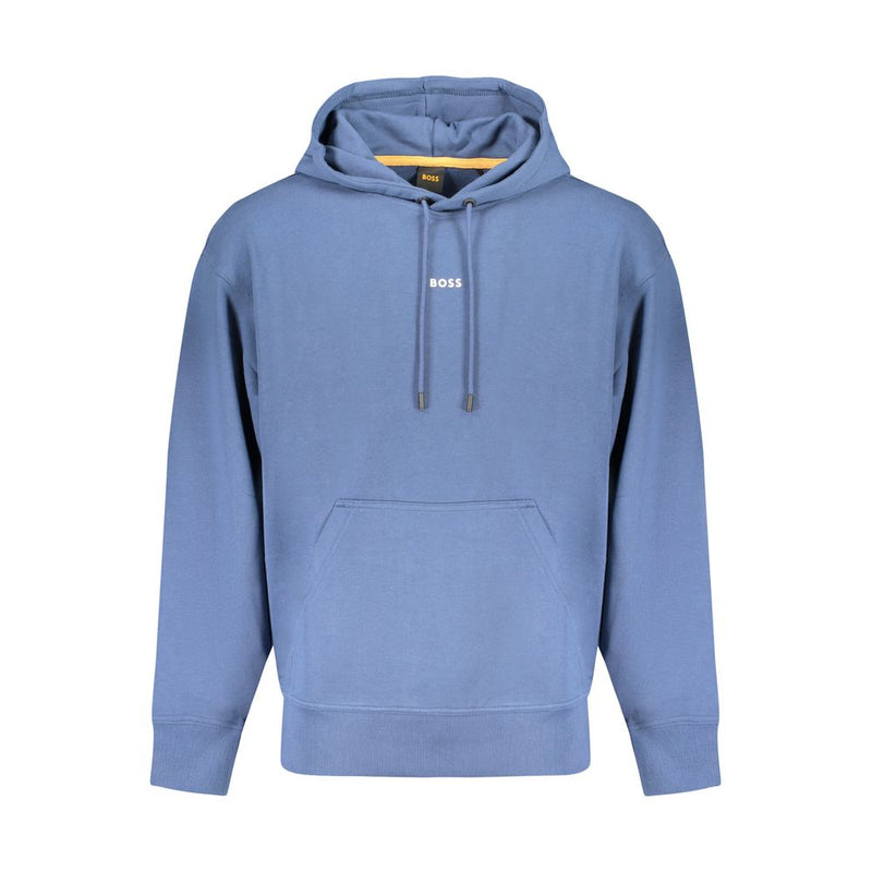 Blue Cotton Men Sweater