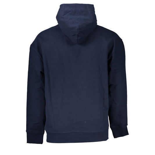 Blue Cotton Men Sweatshirt-Tommy Hilfiger-LabelTerrace.com
