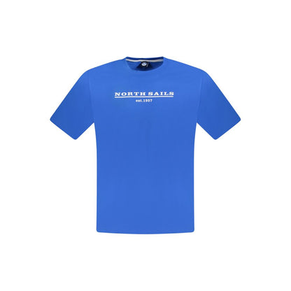 Blue Cotton Men T-Shirt-North Sails-LabelTerrace.com