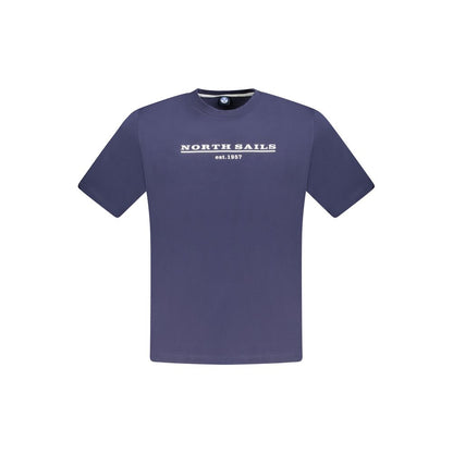 Blue Cotton Men T-Shirt-North Sails-LabelTerrace.com