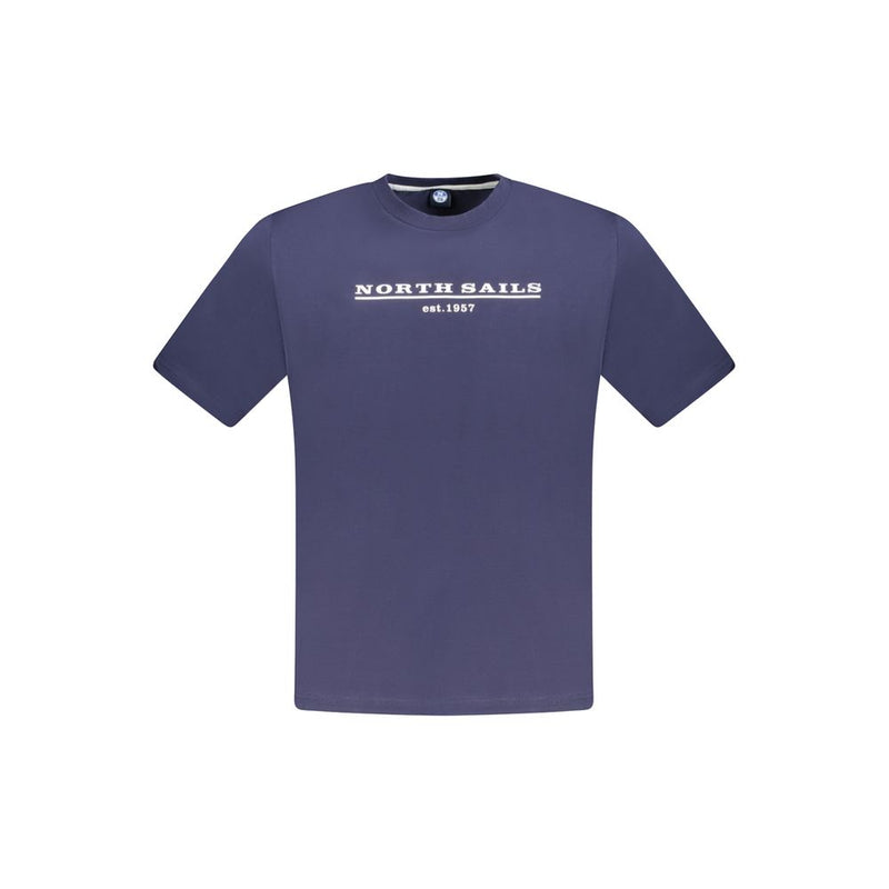 Blue Cotton Men T-Shirt-North Sails-LabelTerrace.com